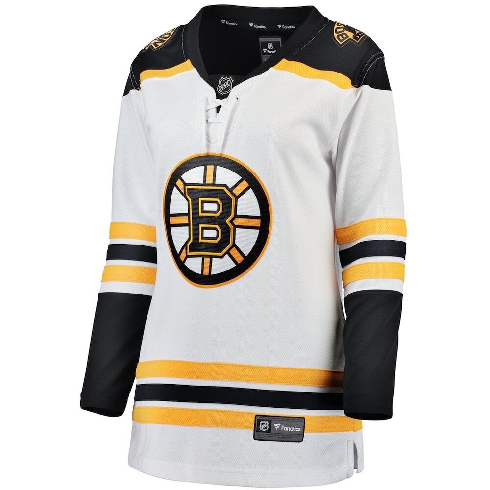Boston Bruins Fanatics Breakaway Away Jersey White 2XL NHL Hockey